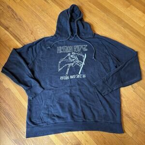 MISSION RIDGE SKI AREA Classic Rock Style Hoodie Black Snowboard Washington XL